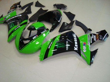 2006-2007 Green Monster Race Kawasaki ZX10R Motorcycle Fairings Kit