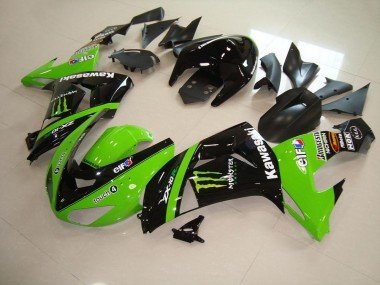 2006-2007 Green Monster Kawasaki ZX10R Motorcylce Fairings