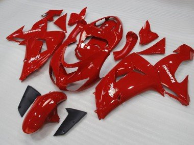 2006-2007 Red Kawasaki ZX10R Motorbike Fairings