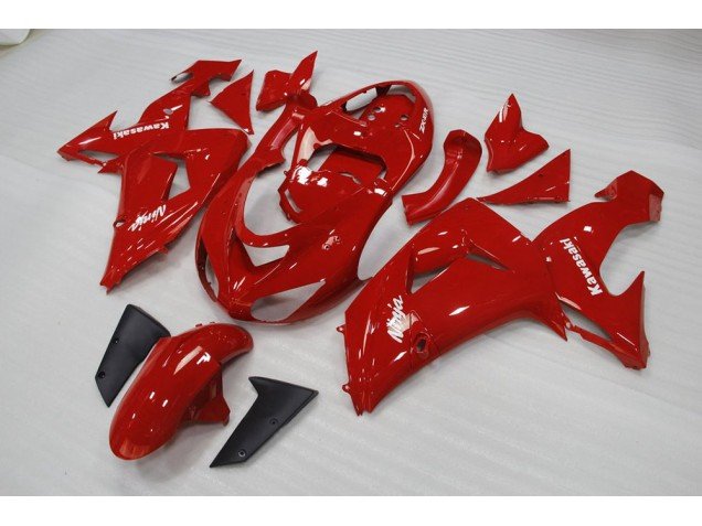 2006-2007 Red Kawasaki ZX10R Motorbike Fairings