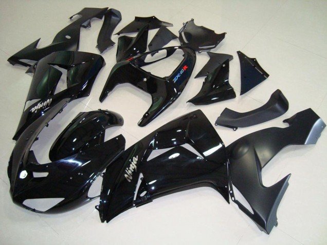 2006-2007 Black Matte Black Kawasaki ZX10R Motorbike Fairing