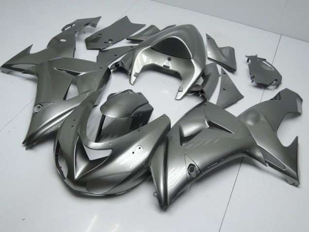 2006-2007 Glossy Grey Kawasaki ZX10R Bike Fairings