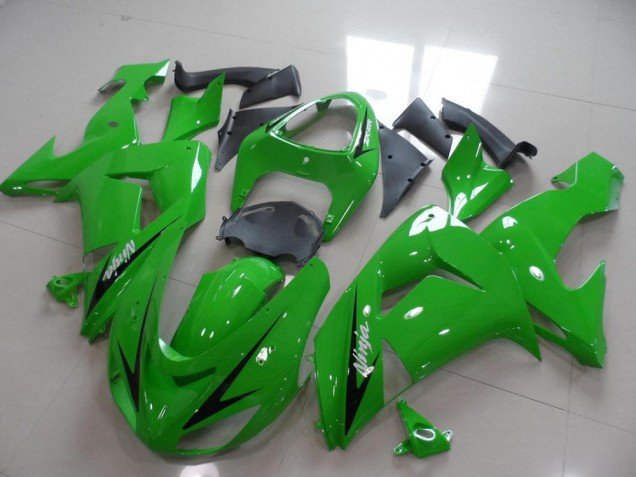 2006-2007 Green Black Arrow Kawasaki ZX10R Replacement Motorcycle Fairings