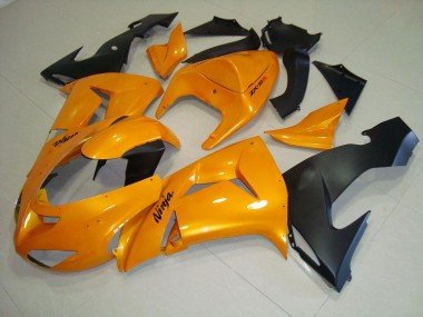 2006-2007 Orange Kawasaki ZX10R Motorcycle Fairings Kits