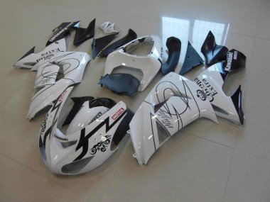 2006-2007 White Corona Kawasaki ZX10R Motor Fairings