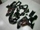 2006-2007 Black Red Flame Kawasaki ZX10R Motorcyle Fairings