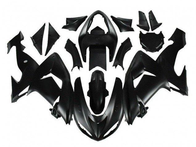 2006-2007 Matte Black Kawasaki ZX10R Motor Fairings