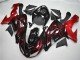 2006-2007 Red Flame Kawasaki ZX10R Motorcycle Fairings Kit