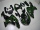 2006-2007 Black Green Flame Kawasaki ZX10R Motorcycle Fairing