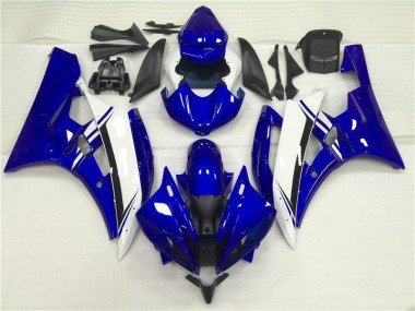 2006-2007 Blue White Yamaha YZF R6 Motorbike Fairing