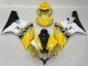 2006-2007 Yellow White Black Yamaha YZF R6 Motorbike Fairing Kits