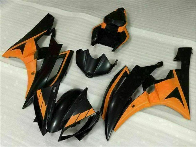 2006-2007 Black Orange Yamaha YZF R6 Motorcycle Fairing