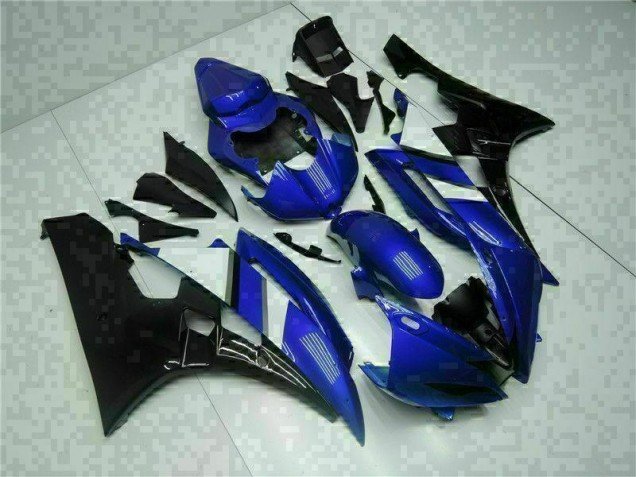 2006-2007 Blue Black Yamaha YZF R6 Motorcycle Fairing Kit