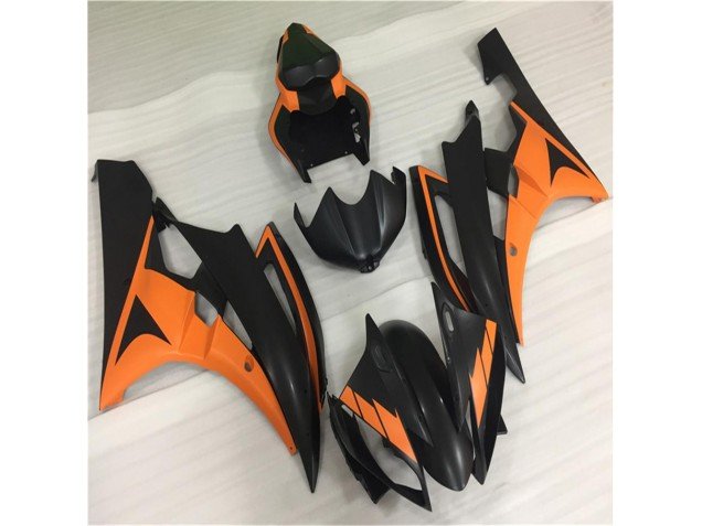 2006-2007 Orange Black Yamaha YZF R6 Bike Fairings