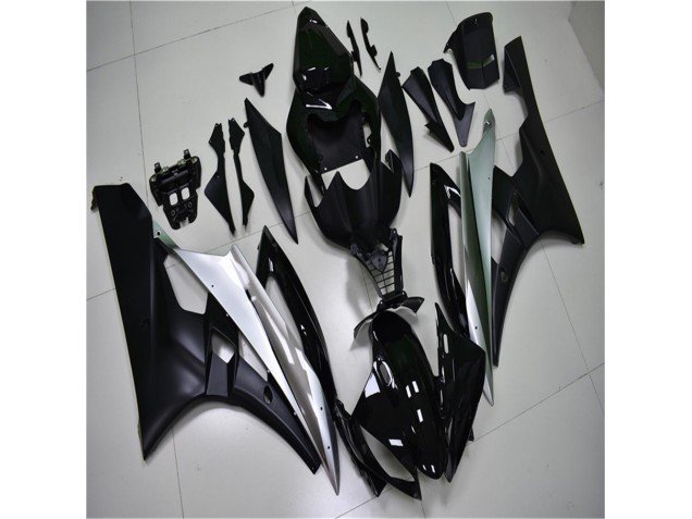 2006-2007 Silver Black Yamaha YZF R6 Bike Fairing