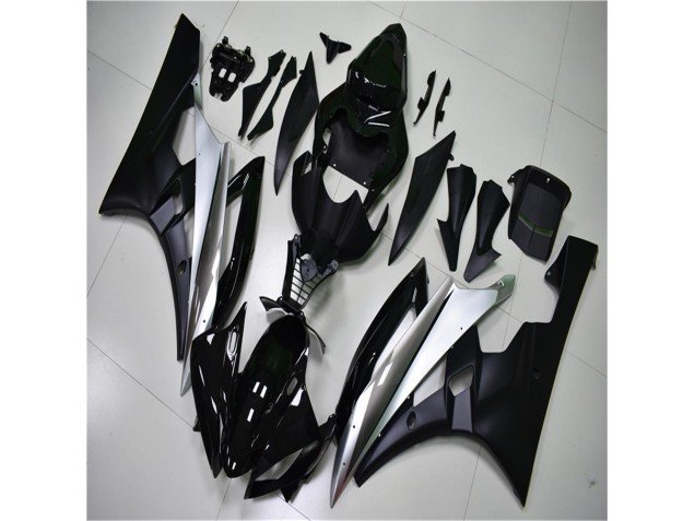 2006-2007 Silver Black Yamaha YZF R6 Bike Fairing