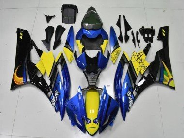 2006-2007 Blue Shark Yamaha YZF R6 Motorcycle Fairings Kits