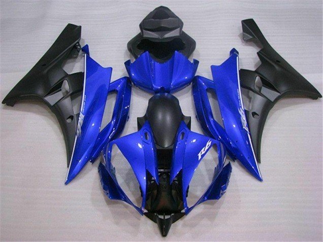 2006-2007 Blue Black Yamaha YZF R6 Motor Fairings