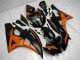 2006-2007 Orange Black Yamaha YZF R6 Bike Fairing