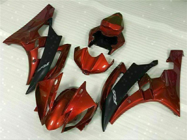 2006-2007 Red Yamaha YZF R6 Replacement Motorcycle Fairings