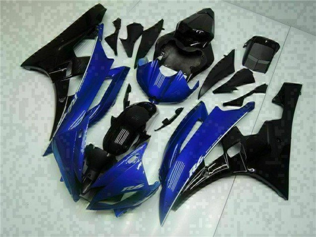 2006-2007 Blue Black Yamaha YZF R6 Motorcycle Replacement Fairings