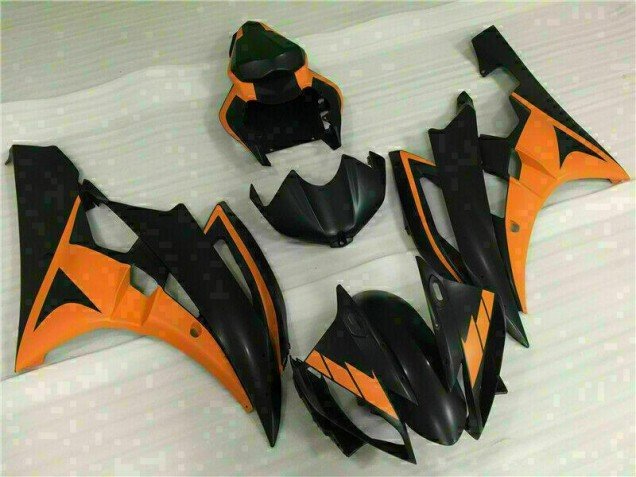 2006-2007 Yellow Yamaha YZF R6 Motorcycle Fairings Kit