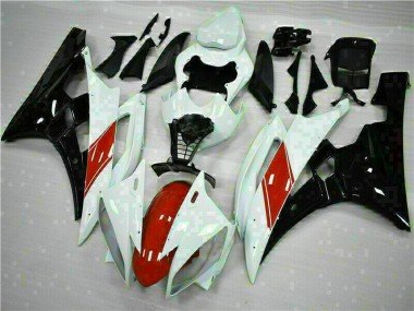 2006-2007 White Yamaha YZF R6 Replacement Motorcycle Fairings