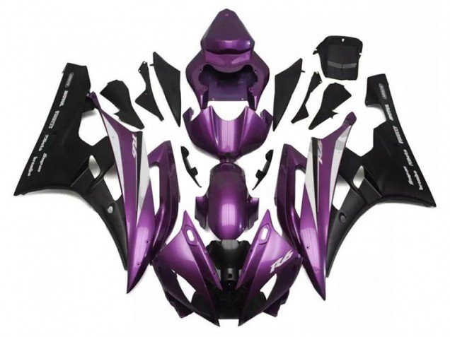 2006-2007 Purple Black Yamaha YZF R6 Motorcylce Fairings