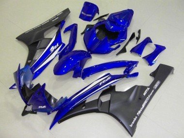 2006-2007 Blue Black Yamaha YZF R6 Motorcyle Fairings