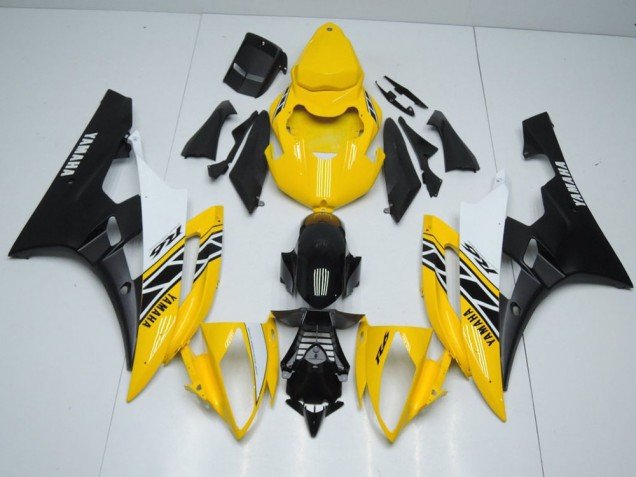 2006-2007 Yellow OEM Style Yamaha YZF R6 Motorcycle Fairings Kits