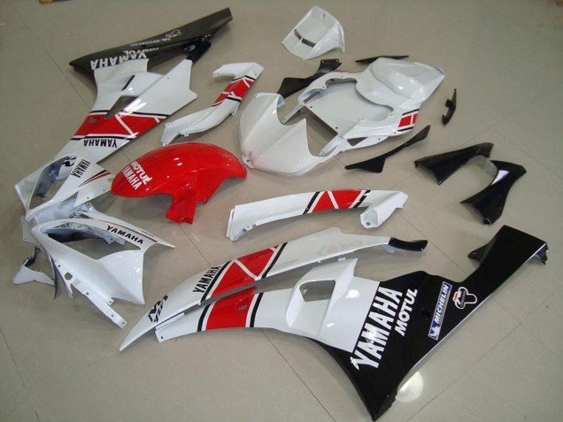 2006-2007 Red White Black Yamaha YZF R6 Motor Fairings