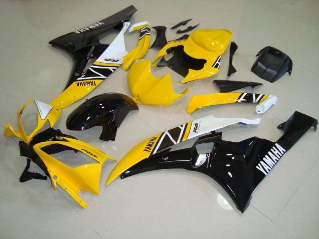 2006-2007 Yellow Yamaha YZF R6 Motorcycle Fairing