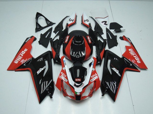 2006-2011 Black and Red Aprilia RS125 Motorcycle Fairing