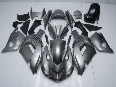 2006-2011 Glossy Grey Kawasaki ZX14R ZZR1400 Replacement Motorcycle Fairings