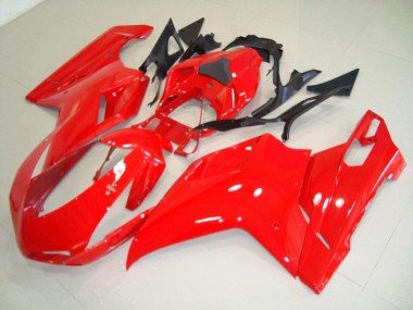 2007-2014 Red Ducati 848 1098 1198 Motorbike Fairing Kits