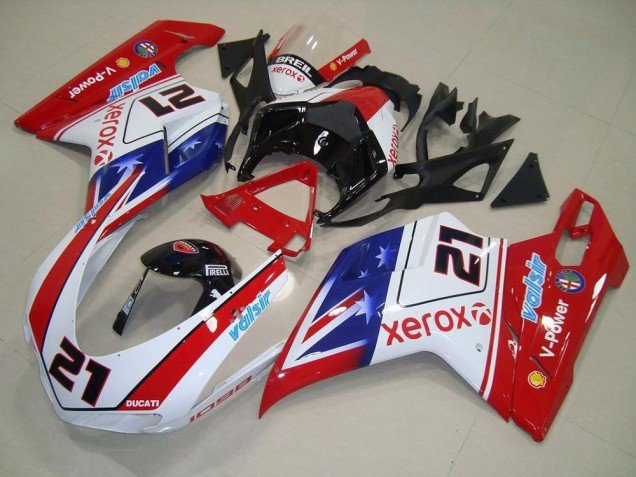 2007-2014 Xerox 21 Ducati 848 1098 1198 Moto Fairings