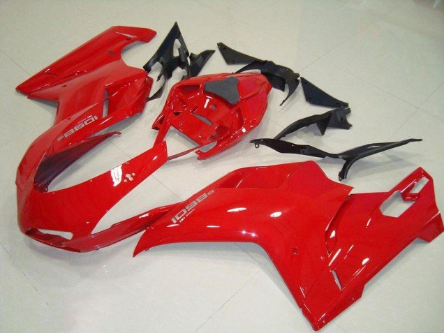 2007-2014 Red Original Ducati 848 1098 1198 Motorbike Fairing