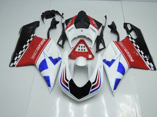 2007-2014 Star No Number Ducati 848 1098 1198 Bike Fairings