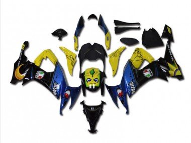 2008-2010 Blue Shark Kawasaki ZX10R Bike Fairings