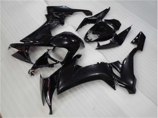 2008-2010 Glossy Black Kawasaki ZX10R Motorcycle Fairing Kit