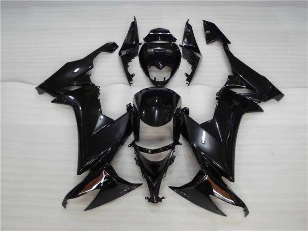 2008-2010 Glossy Black Kawasaki ZX10R Motorcycle Fairing Kit