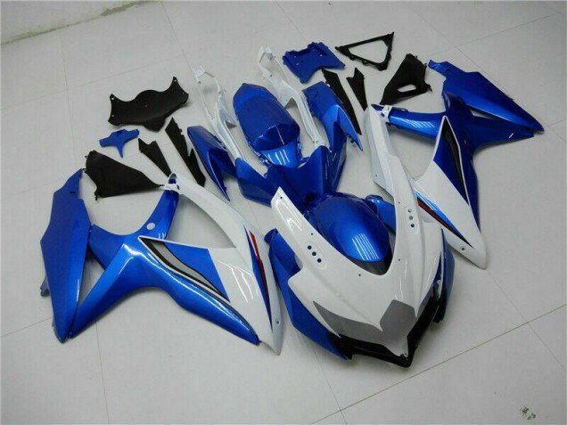 2008-2010 Blue White Suzuki GSXR 600/750 Bike Fairing