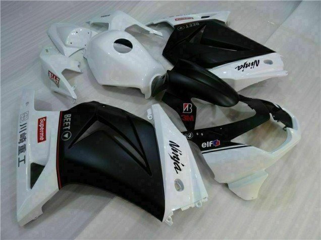 2008-2012 White Black Ninja Kawasaki EX250 Motorbike Fairings