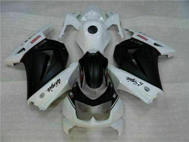 2008-2012 White Black Ninja Kawasaki EX250 Motorbike Fairings