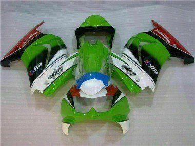 2008-2012 White Green Black Ninja Kawasaki EX250 Motorbike Fairing