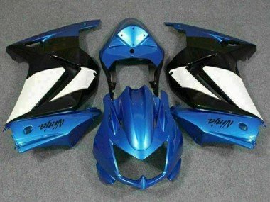 2008-2012 Blue White Black Ninja Kawasaki EX250 Motorbike Fairing Kits