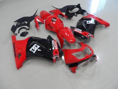 2008-2012 Red Black Kawasaki ZX250R Replacement Fairings