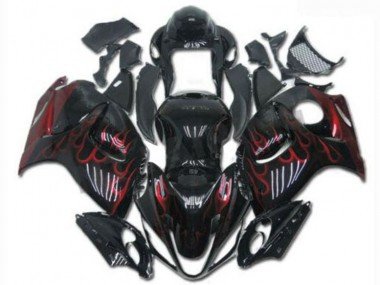 2008-2019 Black Red Suzuki Hayabusa GSXR1300 Motorcylce Fairings