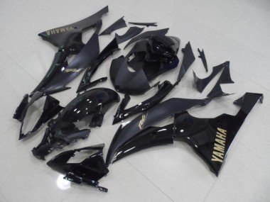 2008-2016 Black with Gold Sticker Yamaha YZF R6 Replacement Motorcycle Fairings