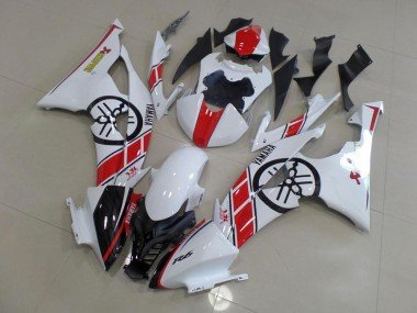 2008-2016 White with Big Yamaha Logo Yamaha YZF R6 Motorcycle Replacement Fairings